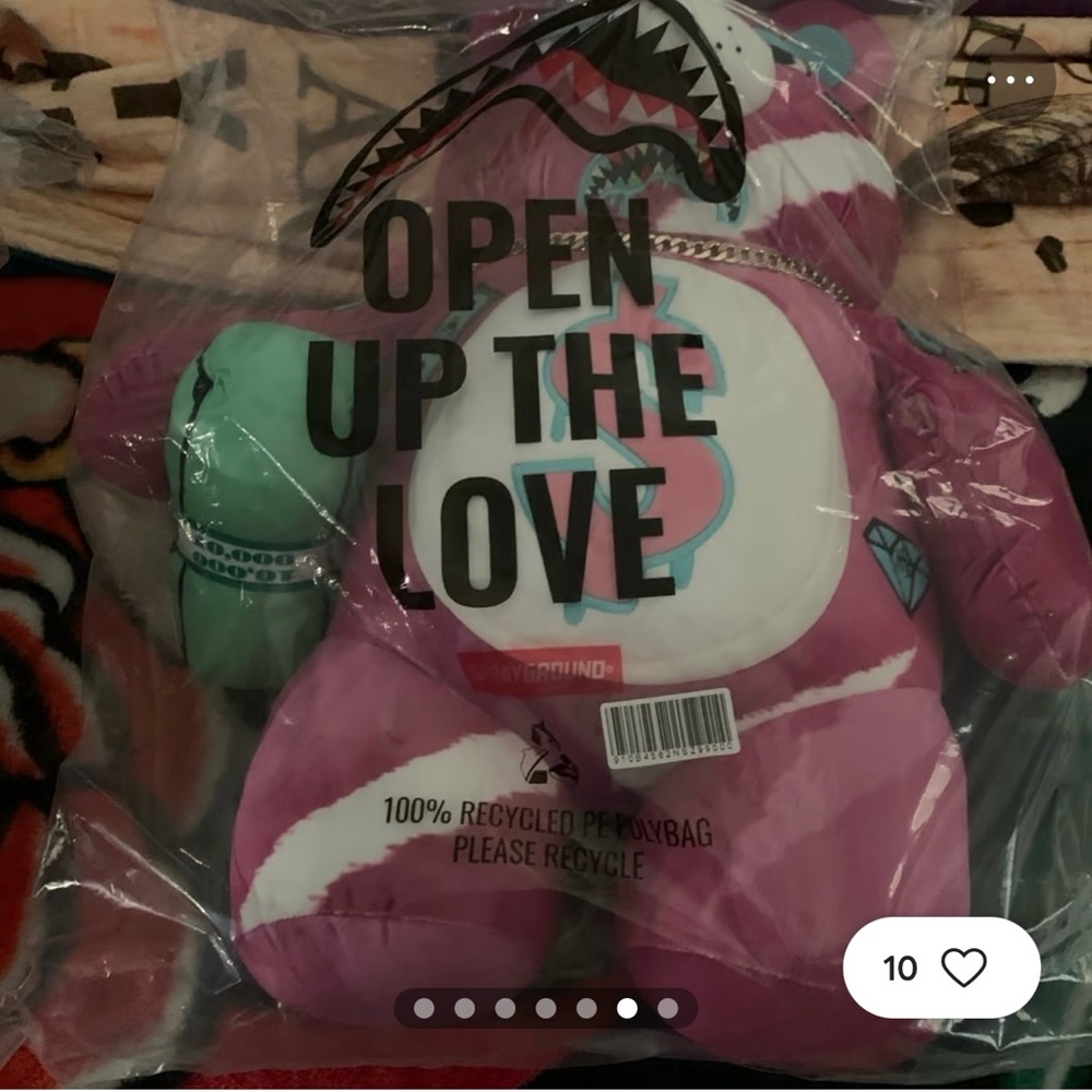 Sprayground Pink Punk MoneyBear Teddybear Backpack - Picture 6 of 7